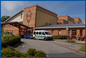 Exterior of Ormskirk Hospital